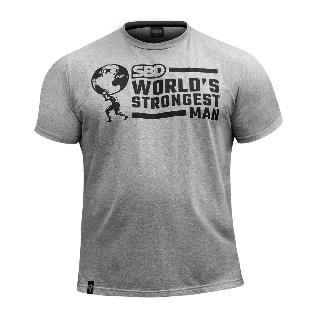 World's Strongest Man T-Shirt - Grey