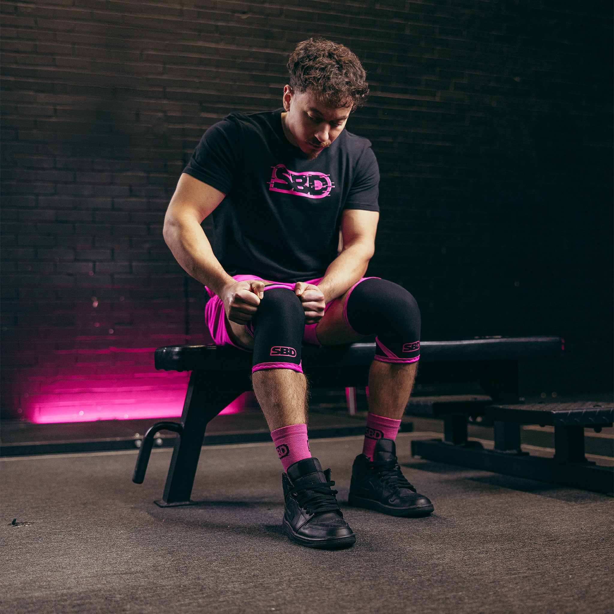 SBD Knee Sleeves 2XL ブラック/ピンク Nova Knee Sleeves – SBD Apparel Canada