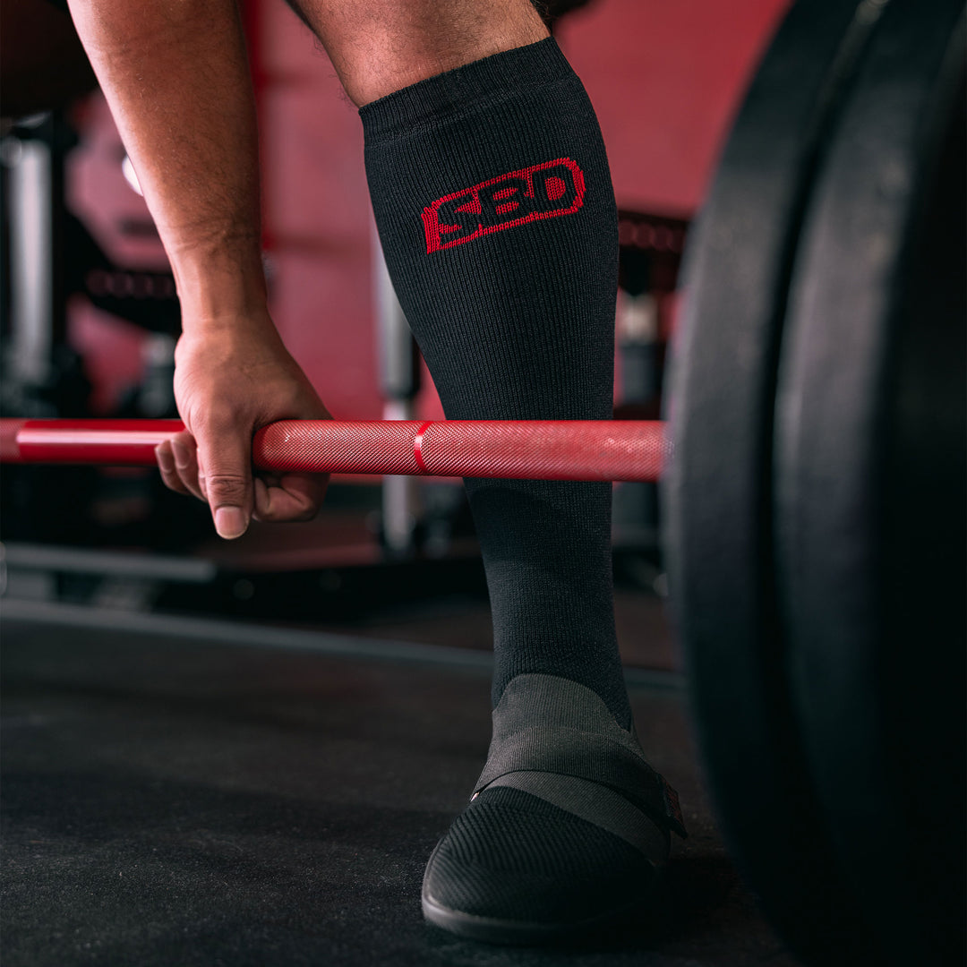 Chaussettes Deadlift - Noir &amp; Rouge (2020)