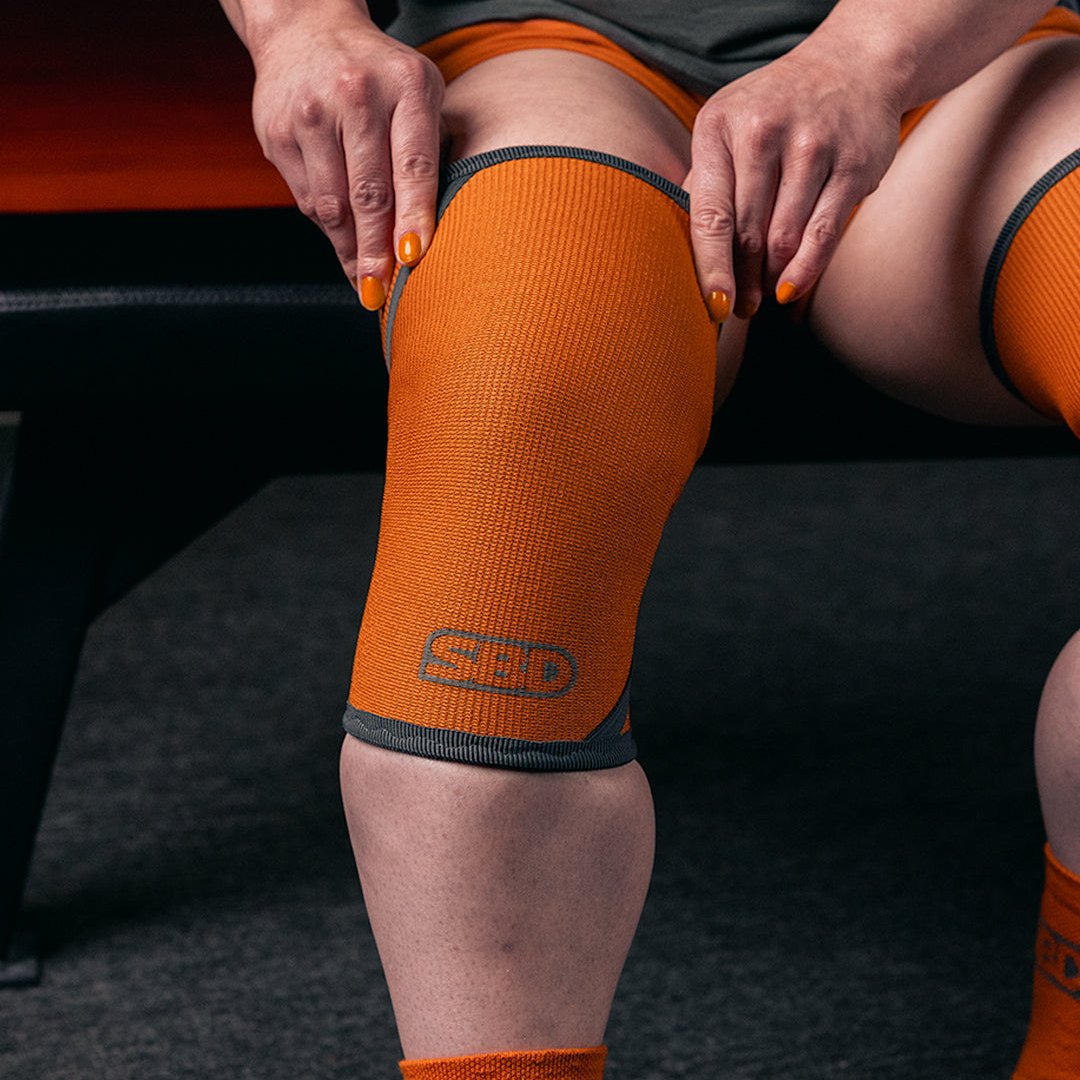 Forge Powerlifting Knee Sleeves - Orange