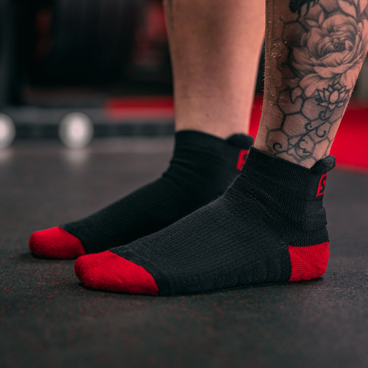 Chaussettes Trainer - Noir &amp; Rouge (2020)