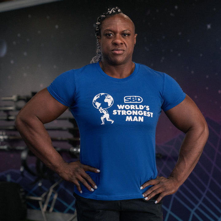World's Strongest Man T-Shirt 2024 - Blue