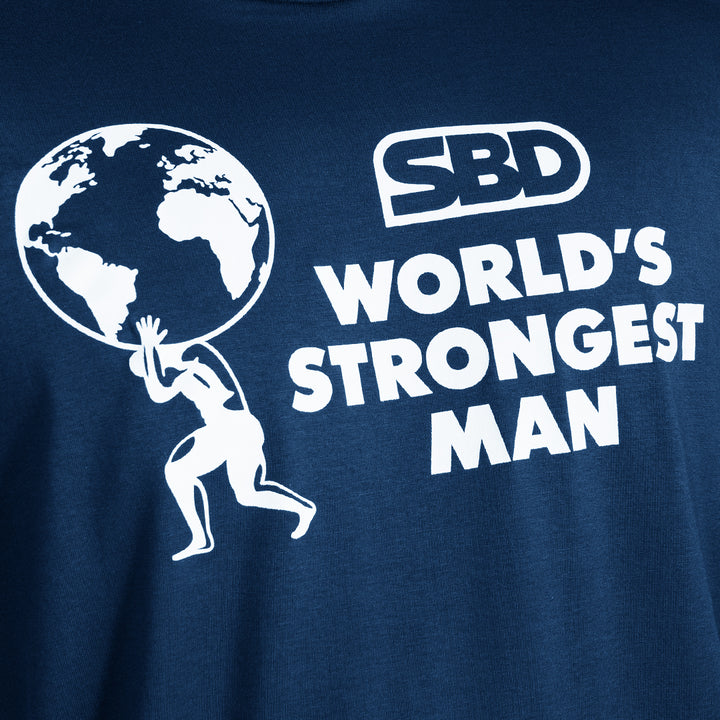 World's Strongest Man T-Shirt 2024 - Blue