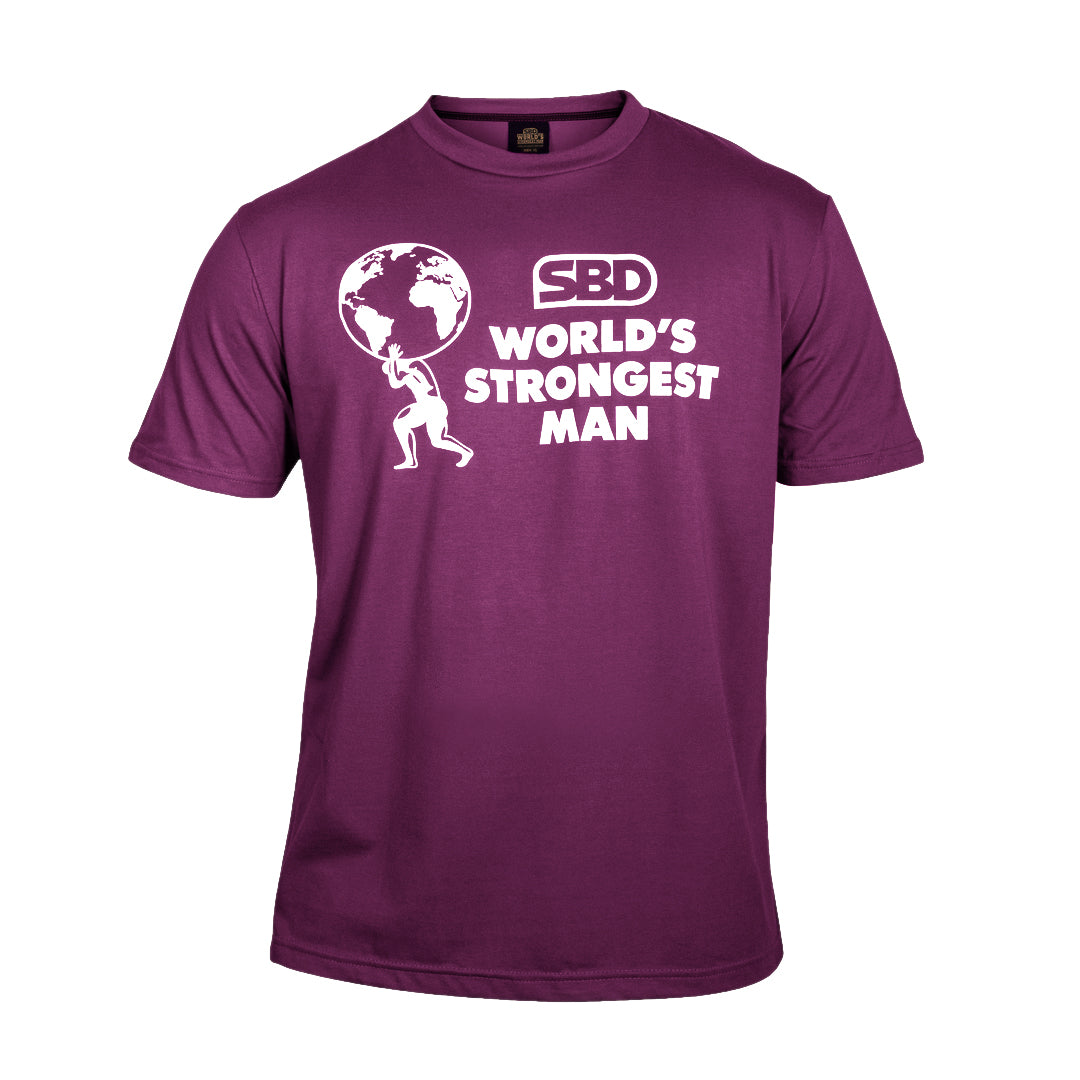 World's Strongest Man T-Shirt 2024 - Purple