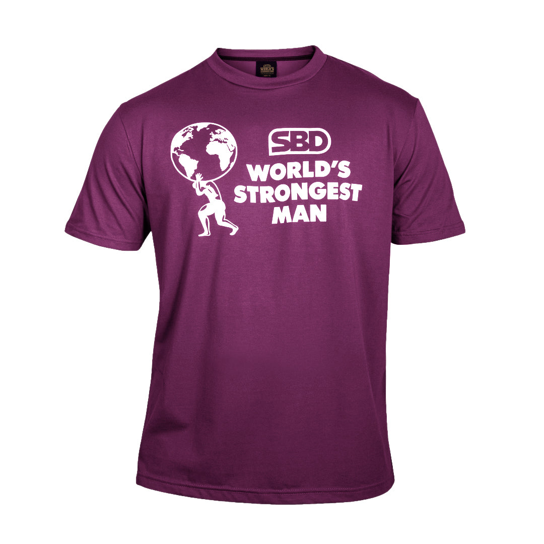 World's Strongest Man T-Shirt 2024 - Purple-SBD Apparel Canada