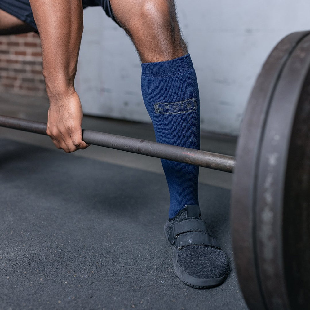 Storm Deadlift Socks - Navy-SBD Apparel Canada