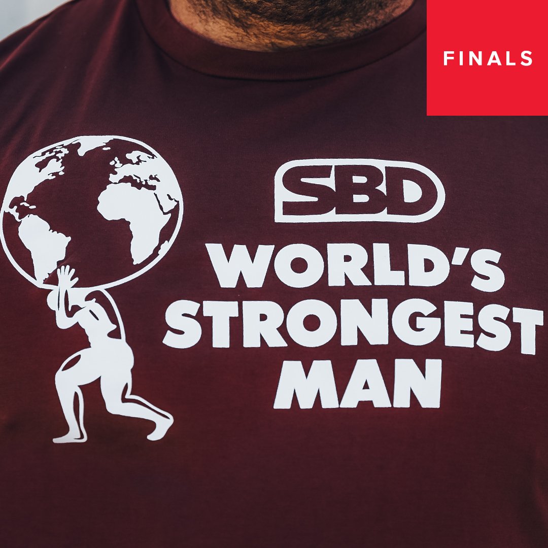 T-shirt Homme le plus fort du monde 2021 - Fire Brick