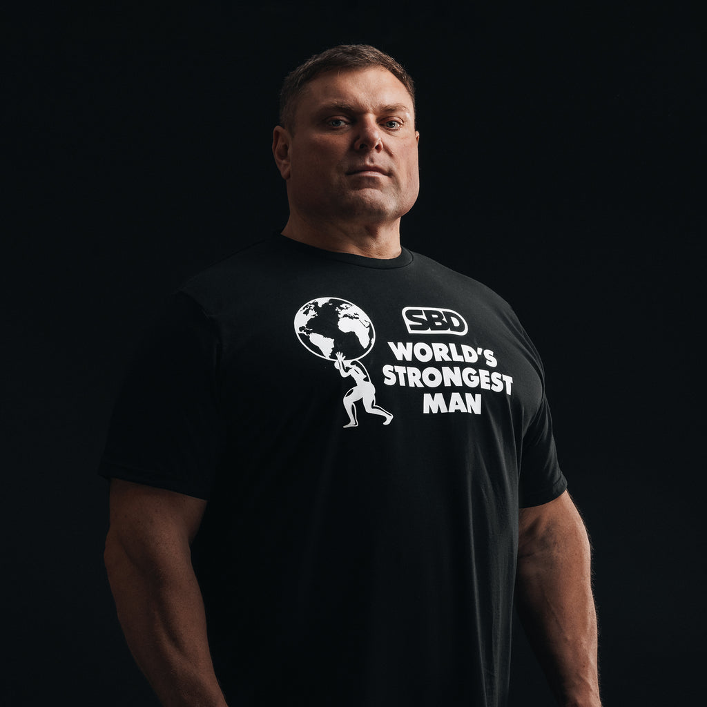 World's Strongest Man T-Shirt 2023 - Black – SBD Apparel Canada