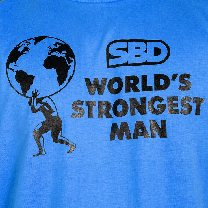 T-shirt Homme le plus fort du monde 2022 - Bleu