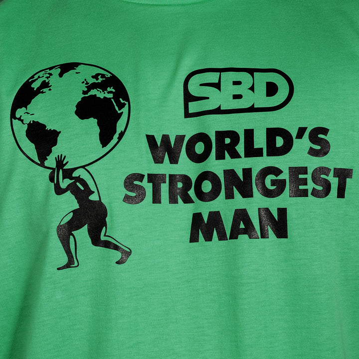 World's Strongest Man T-Shirt 2023 - Kelly Green